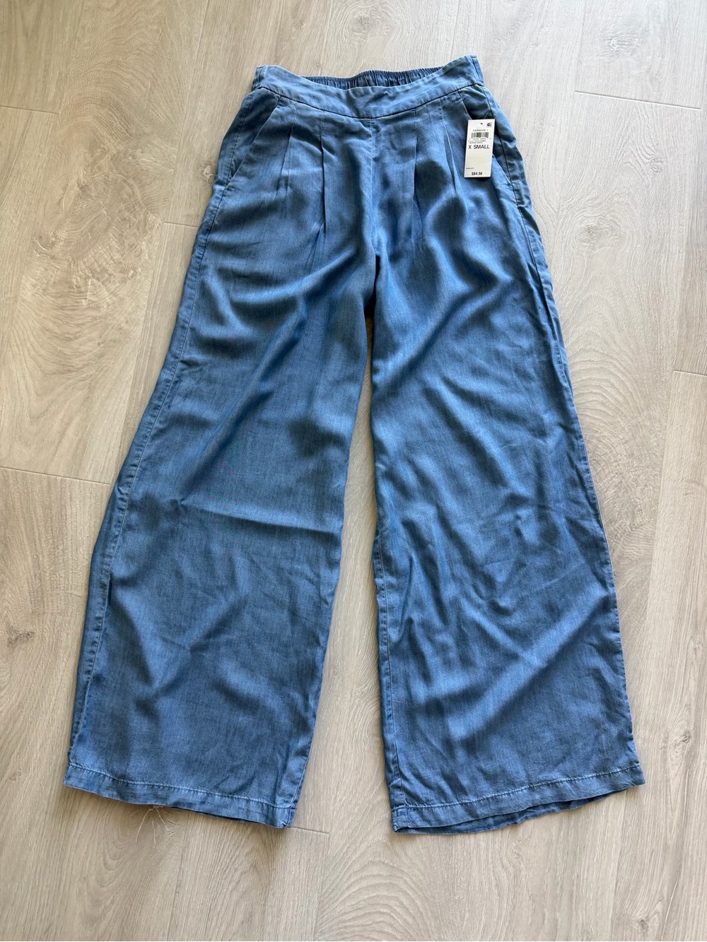 INC International Concepts Wide-Leg super thin Jeans in Blue Wash